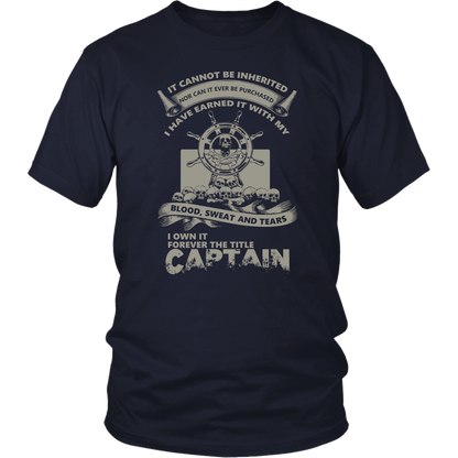 Towboat Captain Title Earned - Towboater Apparel T-Shirt
