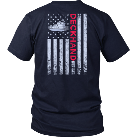 Patriotic Deckhand's Shirt Hoodie Design - Try Stepping On This One