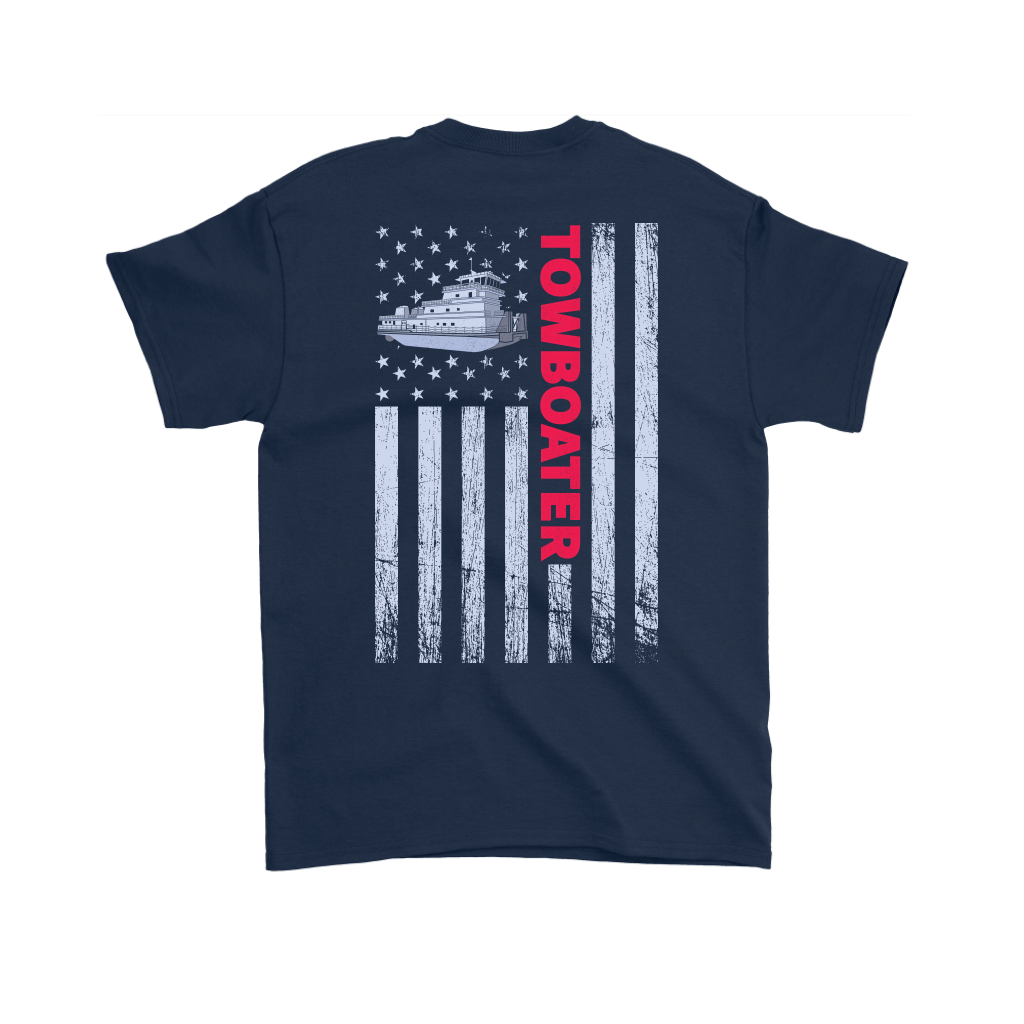 Patriotic Towboater Shirt Design - Try Stepping On This One