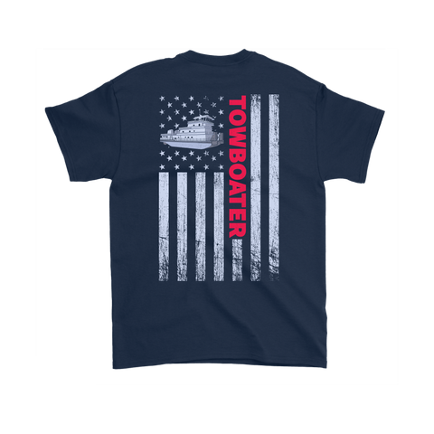 Patriotic Towboater Shirt Design - Try Stepping On This One