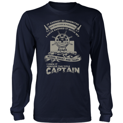 Towboat Captain Title Earned - Towboater Apparel T-Shirt