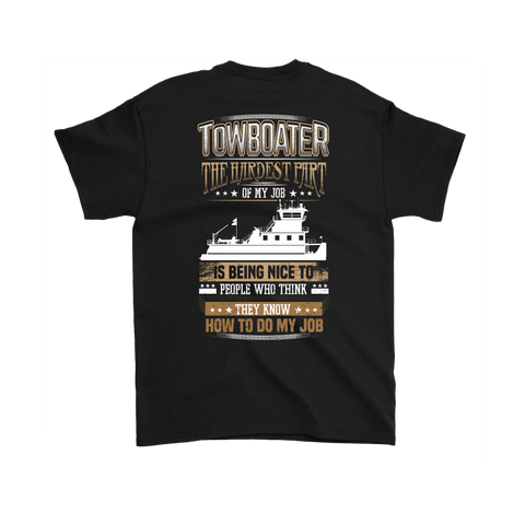 Funny Sarcastic Towboater T-Shirt