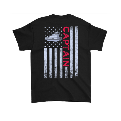 Patriotic Towboat Captain Shirt Design - Try Stepping On This One