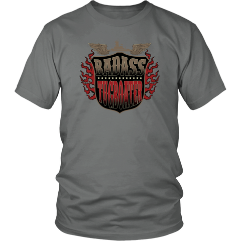 Badass Tugboater - River Life Apparel For Tugboaters Boat Crew