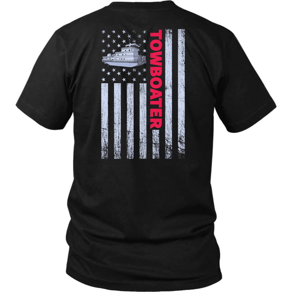 Patriotic Towboater Shirt Design - Try Stepping On This One