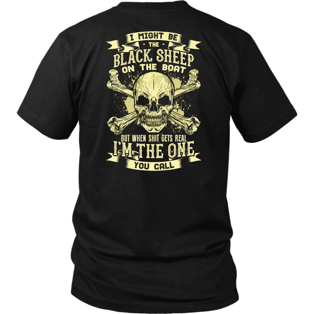 Black Sheep On The Boat - Funny Towboater T-Shirt