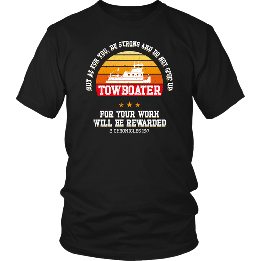 Towboater Motivational Quote Vintage Retro 2021 Tshirt