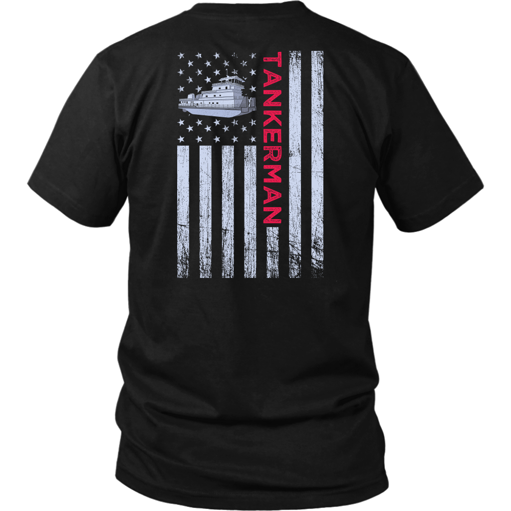 Patriotic Towboater Tankerman Shirt Design - Try Stepping On This One