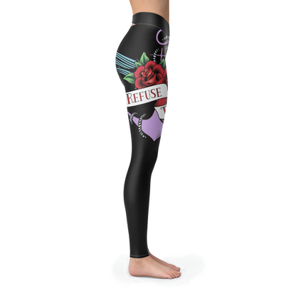 Refuse To Sink Leggings With Roses