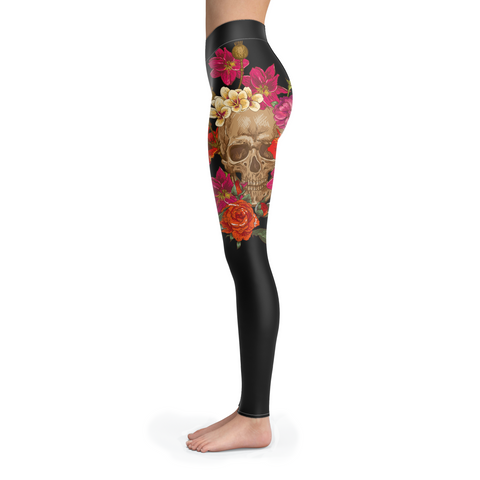 Skull Head Leggings BLACK