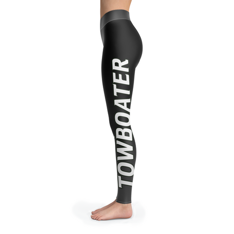 Spoiled By A Towboater Black Leggings