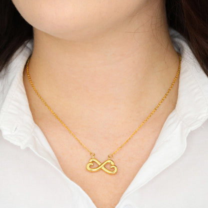 To My Beautiful Loving Mom Infinity River Life Necklace Gift