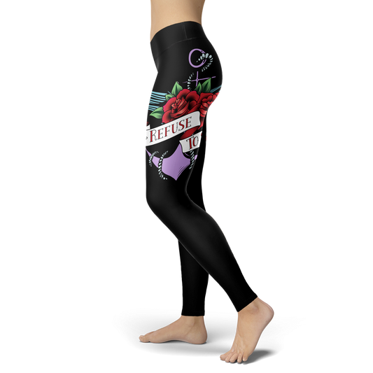 Refuse To Sink Leggings With Roses