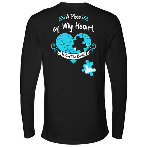A Piece Of My Heart Is On The Boat - River Life Apparel Gift For Towboaters Wife, Spouse, Girlfriend