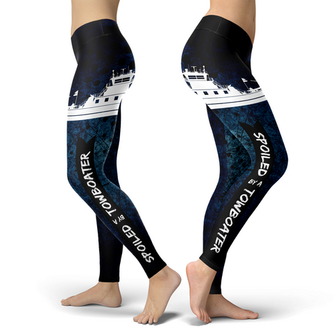 Spoiled By A Towboater Towboat Leggings