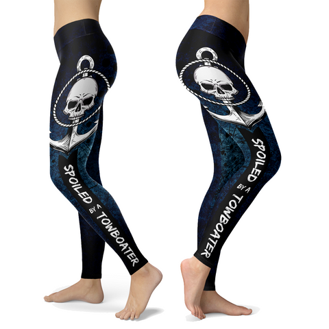Spoiled By A Towboater Anchor Leggings