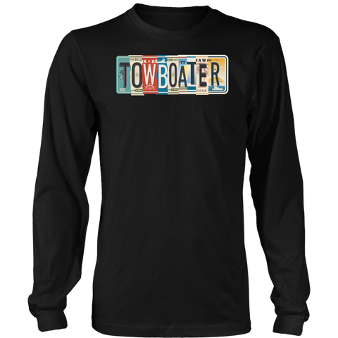 Towboater License Plate Tees