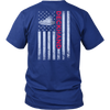 Image of Patriotic Deckhand's Shirt Hoodie Design - Try Stepping On This One