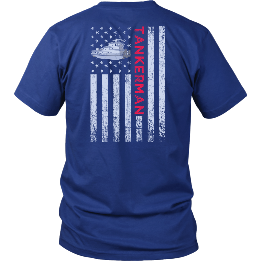 Patriotic Towboater Tankerman Shirt Design - Try Stepping On This One