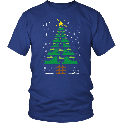 Funny Towboater Towboat Crew Group Matching Christmas Tree T-Shirt
