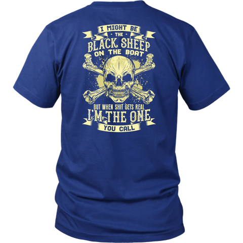 Black Sheep On The Boat - Towboater T- Shirt - Gift For Towboater