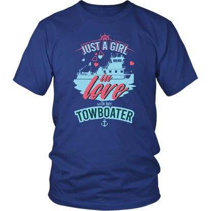 Just A Girl In Love With Her Towboater T-Shirt
