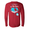 Image of A Piece Of My Heart Is On The Boat - River Life Apparel Gift For Towboaters Wife, Spouse, Girlfriend