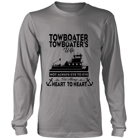 Always Heart to Heart Tees - River Life Apparel Gift For Towboater and Wife