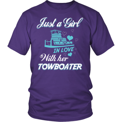 Just A Girl In Love With Her Towboater T-Shirt