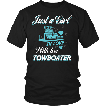 Just A Girl In Love With Her Towboater T-Shirt