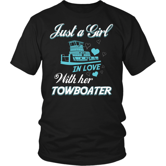 Just A Girl In Love With Her Towboater T-Shirt