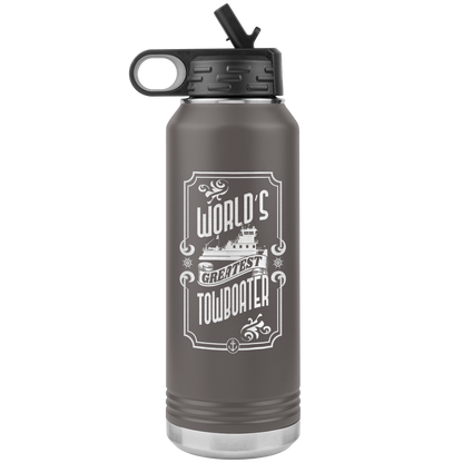 World's Greatest Towboater - Jumbo 32oz Water Bottle