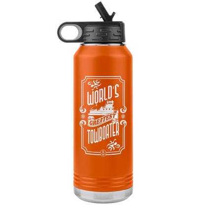 World's Greatest Towboater - Jumbo 32oz Water Bottle