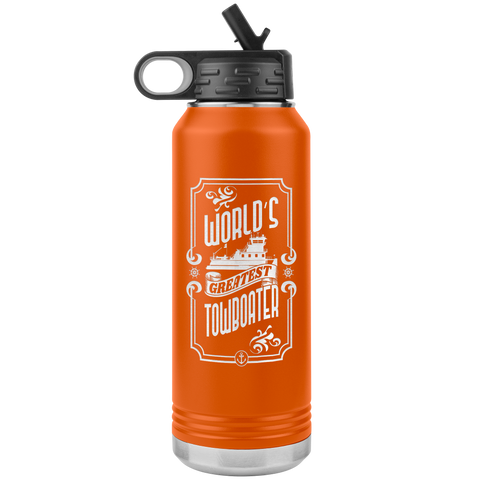 World's Greatest Towboater - Jumbo 32oz Water Bottle