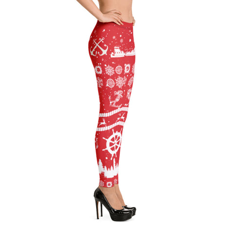 Towboater's Spouse Ugly Christmas Leggings