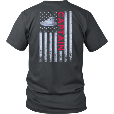 Patriotic Towboat Captain Shirt Design - Try Stepping On This One