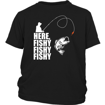 Here Fishy - Funny Fishing Tees