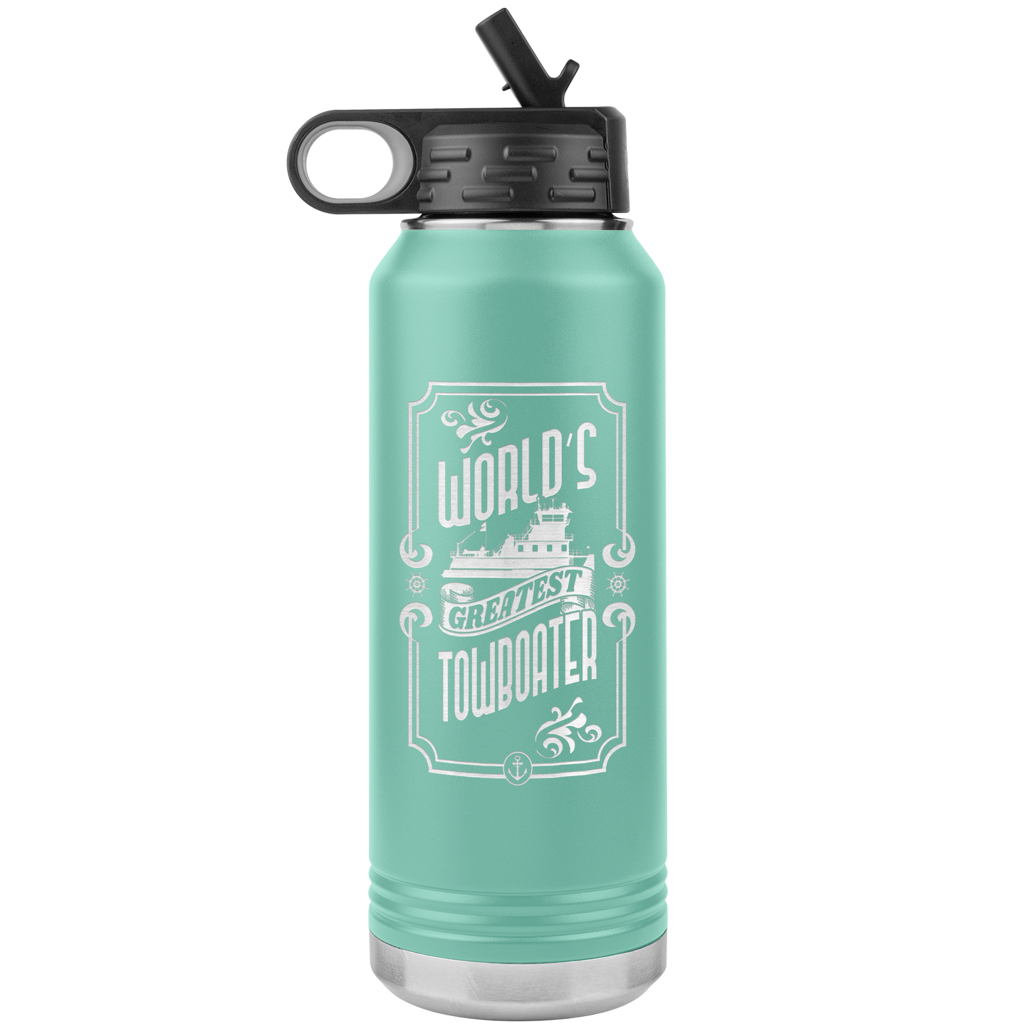 World's Greatest Towboater - Jumbo 32oz Water Bottle