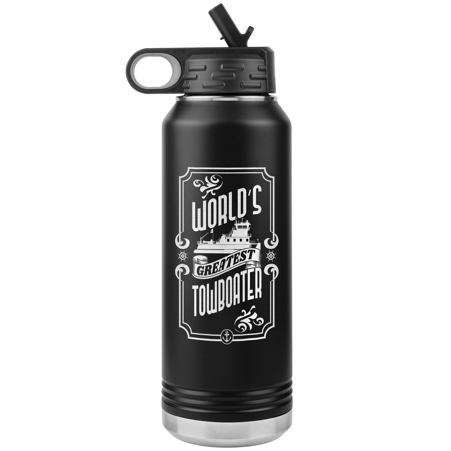 World's Greatest Towboater - Jumbo 32oz Water Bottle