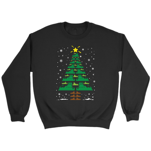 Funny Towboater Towboat Crew Group Matching Christmas Tree T-Shirt