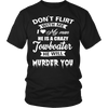 Image of Funny Towboaters Spouse Tee - Don't Flirt With Me - Gift For Towboater's Spouse