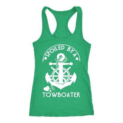 Spoiled By A Towboater Racerback Tank Top