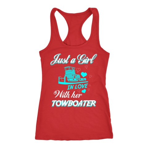 Just a Girl In Love With Her Towboater Tank Top