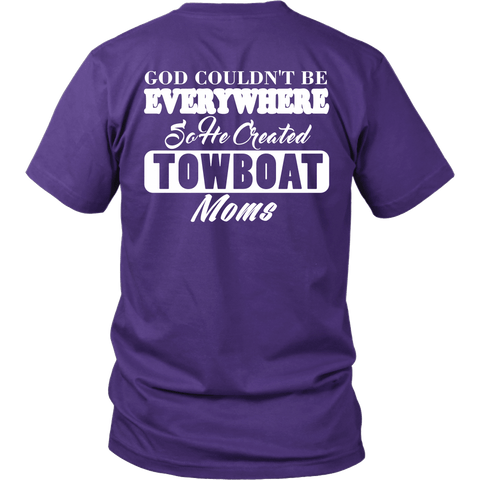 God Created Towboat Moms - River Life Apparel - Gift For Towboat Moms
