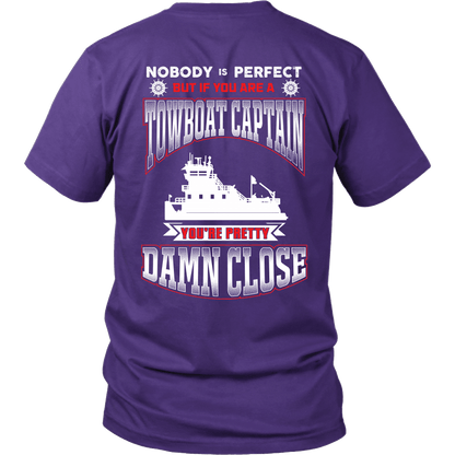 Nobody Is Perfect -Towboat Captain T-Shirt