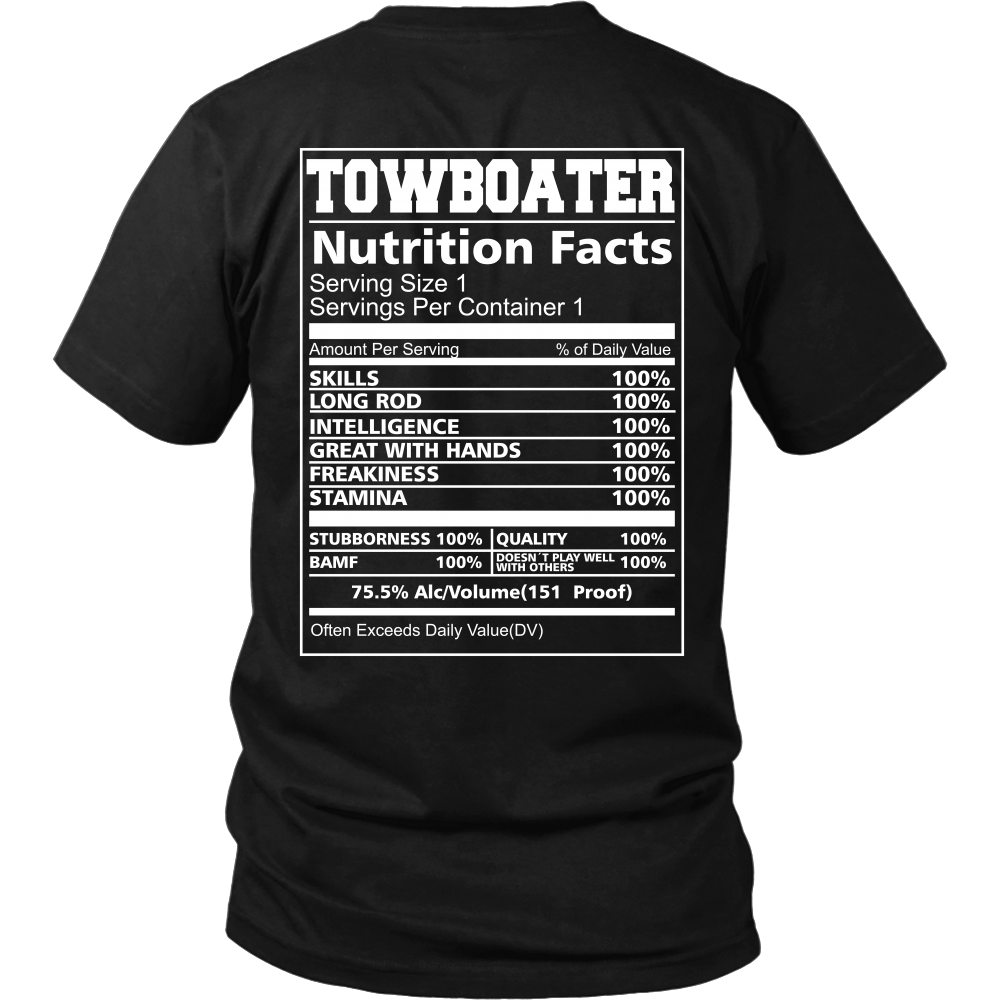 Towboater Nutrition Fact T-Shirt