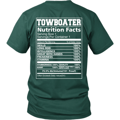 Towboater Nutrition Fact T-Shirt