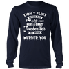 Image of Funny Towboaters Spouse Tee - Don't Flirt With Me - Gift For Towboater's Spouse