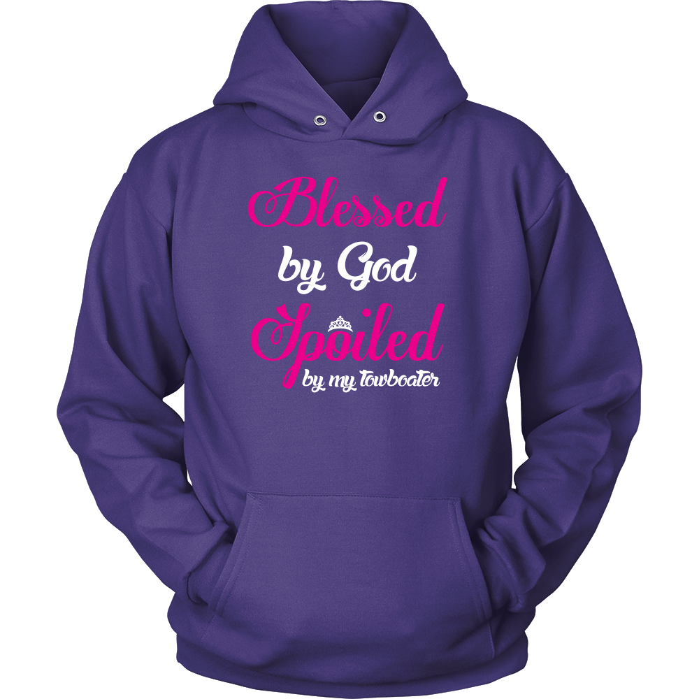 Blessed By God Spoiled By My Towboater - River Life T-Shirt