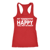 Image of He Makes Me Happy Racerback Tank Top